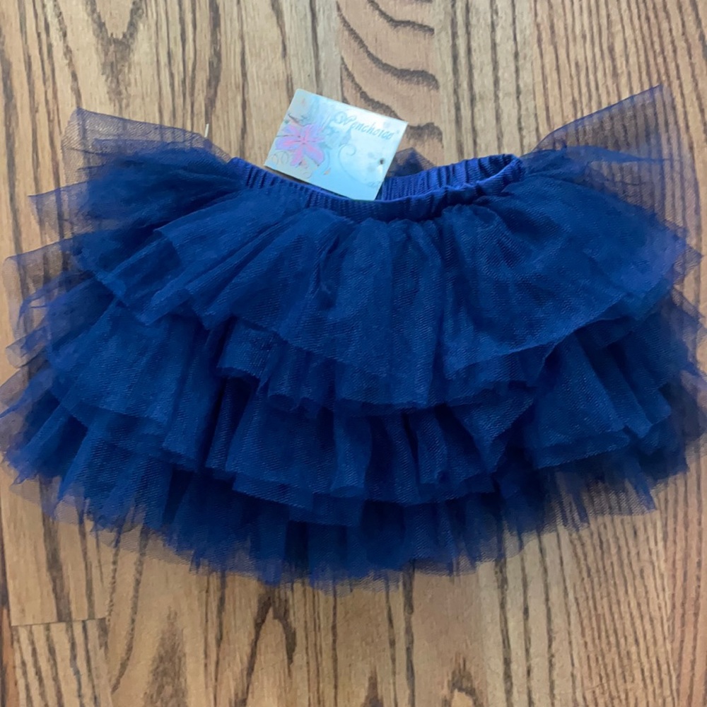 Navy Blue Ruffle Layer Tutu - Picture 2 of 3